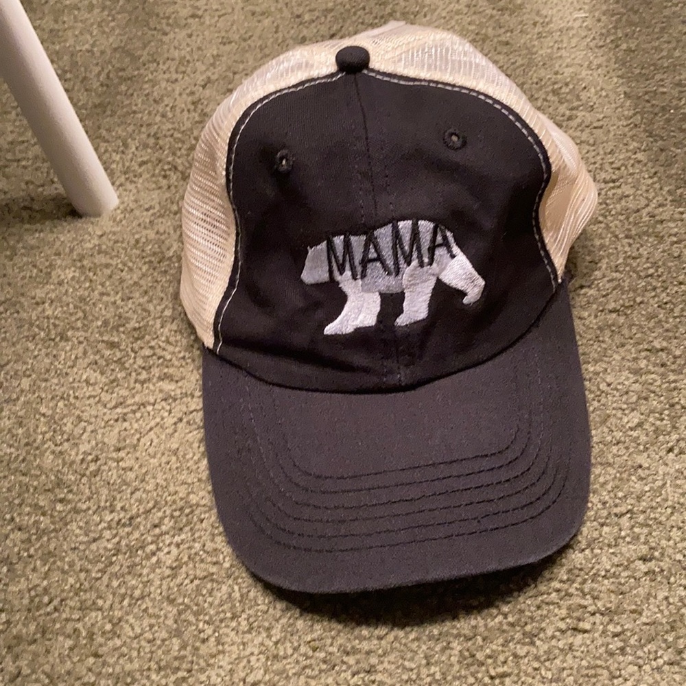 Mama bear ponytail hat